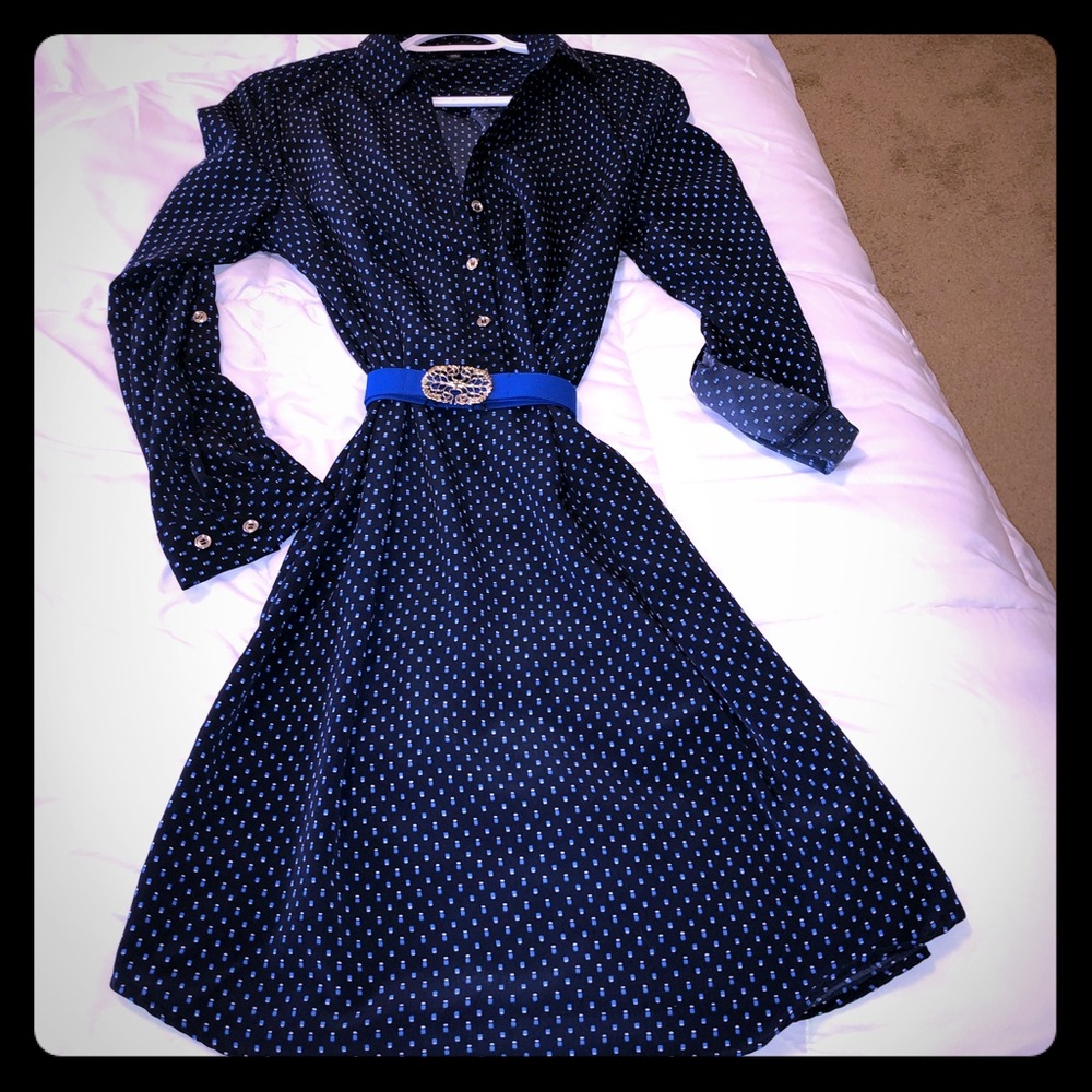 THE LIMITED Long Sleeve Button Up Dress